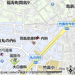 岐阜県羽島市竹鼻町丸の内5丁目18周辺の地図