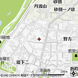 愛知県一宮市奥町堤下一201周辺の地図