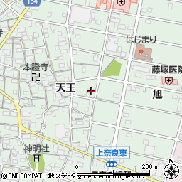 愛知県江南市上奈良町天王229周辺の地図