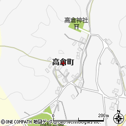京都府綾部市高倉町周辺の地図