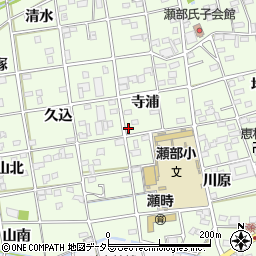 愛知県一宮市瀬部寺浦32周辺の地図