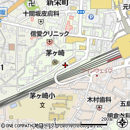 タイムズクリエイトエス・ディー茅ヶ崎新栄町店駐車場周辺の地図