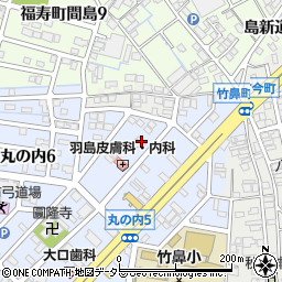 岐阜県羽島市竹鼻町丸の内5丁目19周辺の地図