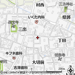 愛知県一宮市奥町丁田周辺の地図