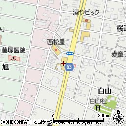 ＨｏｎｄａＣａｒｓ愛知江南赤童子店周辺の地図