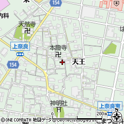 愛知県江南市上奈良町天王106周辺の地図