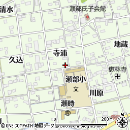 愛知県一宮市瀬部寺浦43-2周辺の地図