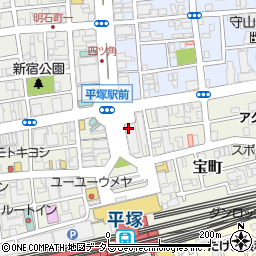 三菱ＵＦＪ銀行平塚支店周辺の地図