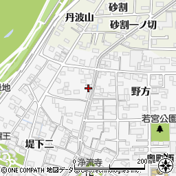 愛知県一宮市奥町堤下一198周辺の地図