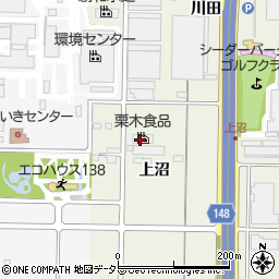 栗木食品株式会社　一宮工場周辺の地図