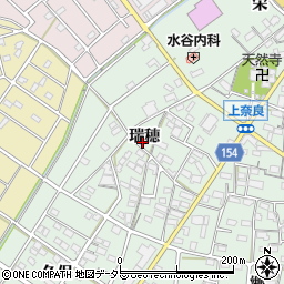 愛知県江南市上奈良町瑞穂周辺の地図