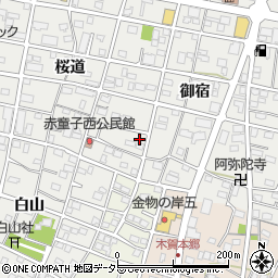 愛知県江南市赤童子町桜道218-3周辺の地図