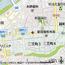 岐阜県多治見市錦町周辺の地図