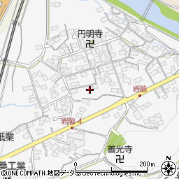 滋賀県米原市岩脇周辺の地図