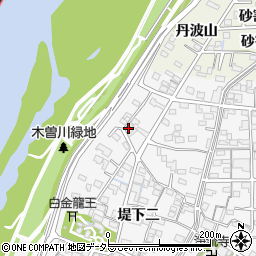 愛知県一宮市奥町堤下一263周辺の地図