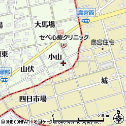 愛知県一宮市瀬部小山35周辺の地図