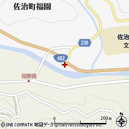 鳥取県鳥取市佐治町福園155周辺の地図