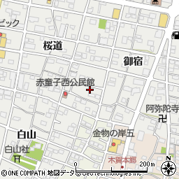 愛知県江南市赤童子町桜道218-7周辺の地図
