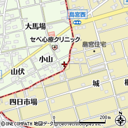愛知県一宮市瀬部小山42周辺の地図