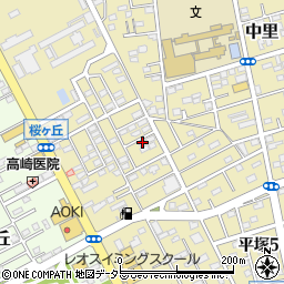神奈川県平塚市中里43-13周辺の地図