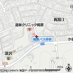 鎌倉梶原郵便局周辺の地図