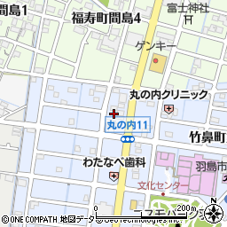 岐阜県羽島市竹鼻町丸の内11丁目58周辺の地図