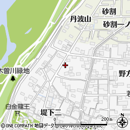 愛知県一宮市奥町堤下一523周辺の地図
