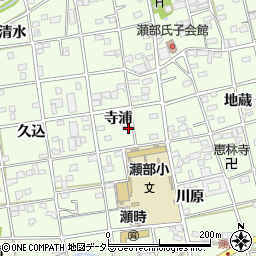 愛知県一宮市瀬部寺浦43-6周辺の地図