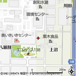 愛知県一宮市今伊勢町馬寄上沼3周辺の地図