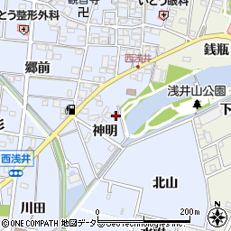 愛知県一宮市浅井町西浅井神明34の地図 住所一覧検索 地図マピオン