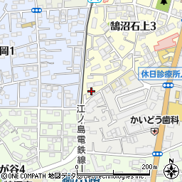 神奈川県藤沢市鵠沼石上3丁目4-22周辺の地図