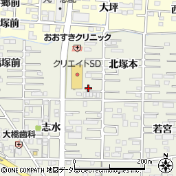 愛知県一宮市今伊勢町馬寄北塚本12-7周辺の地図