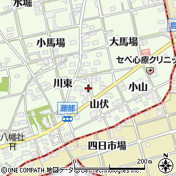 愛知県一宮市瀬部山伏9周辺の地図