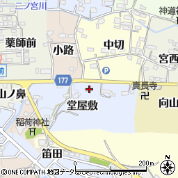 愛知県犬山市堂屋敷26周辺の地図