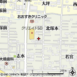 愛知県一宮市今伊勢町馬寄北塚本12周辺の地図