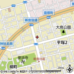 臼井米店周辺の地図