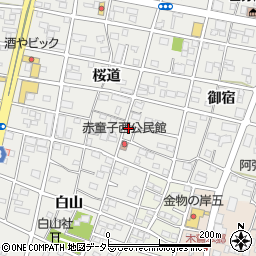 愛知県江南市赤童子町桜道211周辺の地図