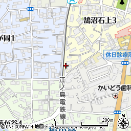 神奈川県藤沢市鵠沼石上3丁目4-23周辺の地図