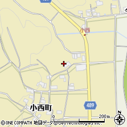 京都府綾部市小西町宮ノ前周辺の地図