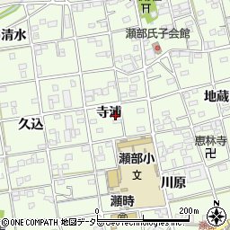 愛知県一宮市瀬部寺浦43-5周辺の地図