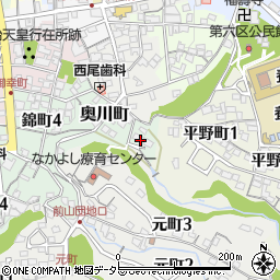 岐阜県多治見市奥川町52周辺の地図