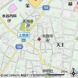 愛知県江南市上奈良町天王115周辺の地図