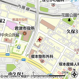 君津警察署周辺の地図