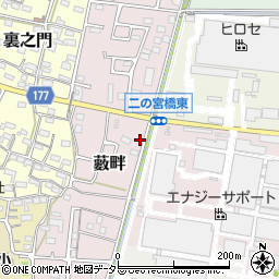 愛知県犬山市藪畔76-5周辺の地図