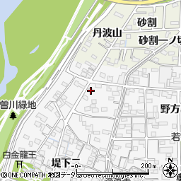 愛知県一宮市奥町堤下一522周辺の地図