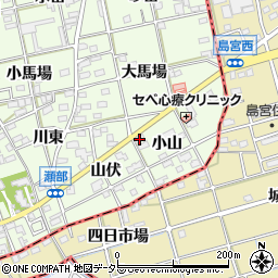 愛知県一宮市瀬部小山1周辺の地図