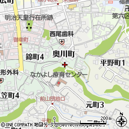 岐阜県多治見市奥川町34周辺の地図