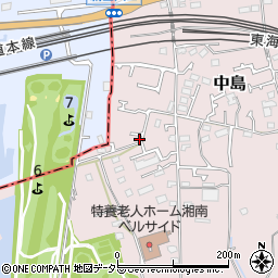 神奈川県茅ヶ崎市中島381-5周辺の地図