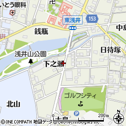 愛知県一宮市浅井町東浅井下之瀬周辺の地図