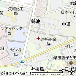 愛知県犬山市味加田周辺の地図